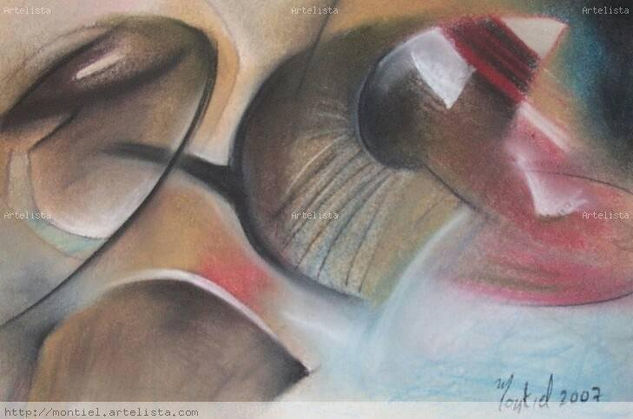 Abstraccion en Ocre Pastel Papel Otros