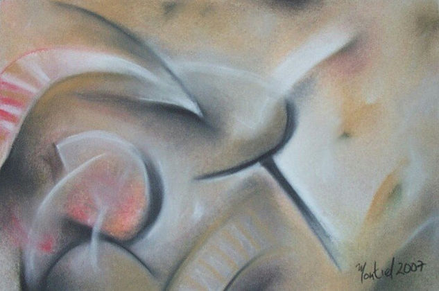 Abstraccion en ocre 2 Pastel Papel Otros