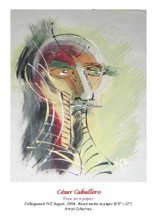 Cara sobre un papel