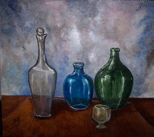 Transparencias y relieves Oil Panel Still Life Paintings