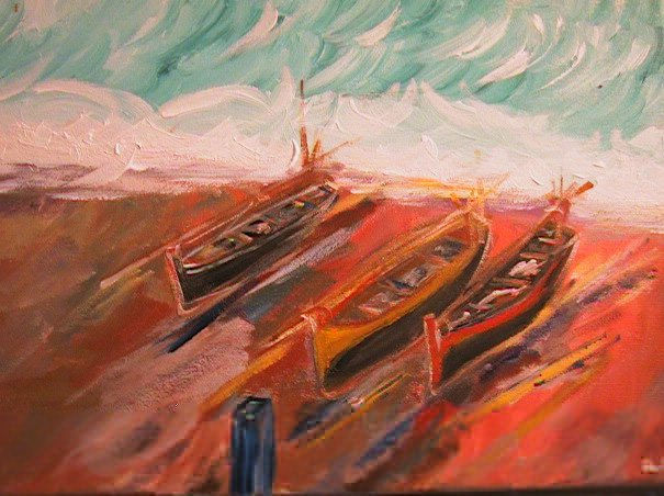 Marina Oil Canvas Landscaping