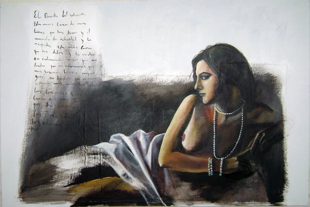 mujer que no tendre Acrylic Canvas Figure Painting