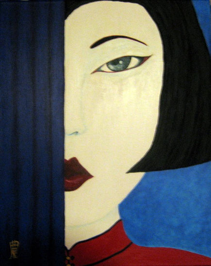 Geisha Acrylic Canvas Landscaping