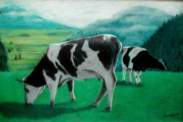 Vacas Óleo Lienzo