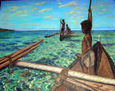 Pescadores en el arrecife