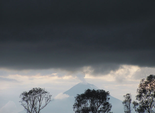 Popocatépetl con Fumarola 