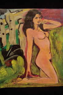 Desnudo en el jardin