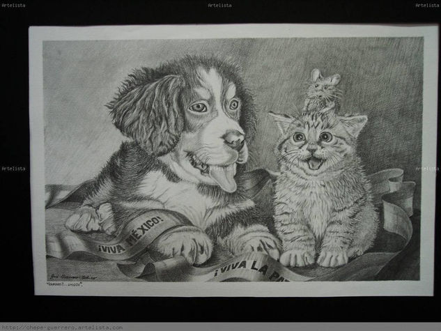 "¿Amigos?...amigos" Charcoal