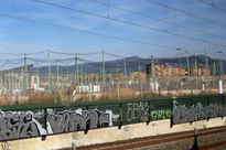 Malaga. Graffitis,...