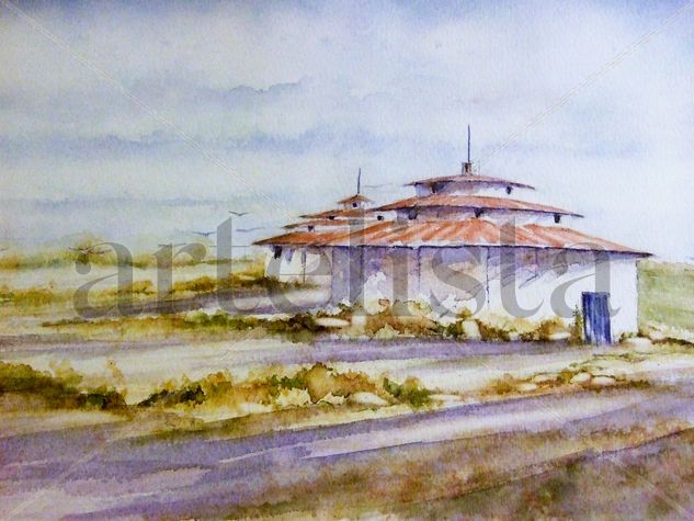 Palomares de Castilla Watercolour Paper Landscaping