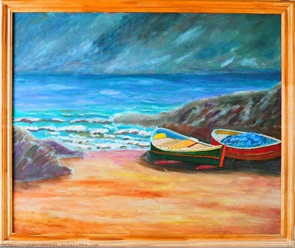 Botes con tormenta
