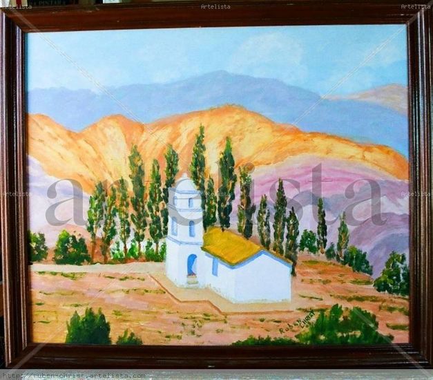 capilla del norte argentino Oil Canvas Landscaping