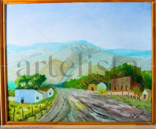 camino entre las sierras Oil Canvas Landscaping