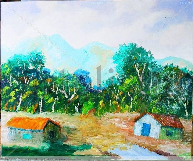 rancho serca del monte Oil Canvas Landscaping