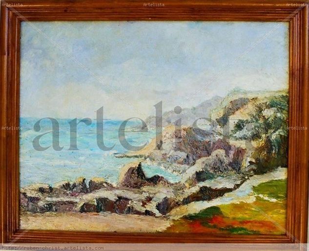 costa rocosa reñaca CHILE Oil Canvas Landscaping