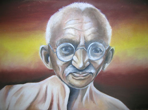 GHANDI Óleo Lienzo