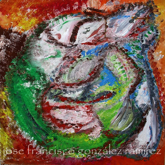 COLORES EN LA SERPIENTE DE LOS PENSAMIENTOS Mixed media Canvas Others