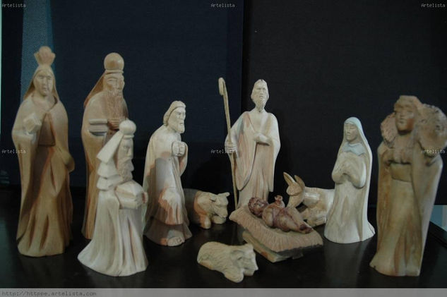 navidad Madera Figurativa