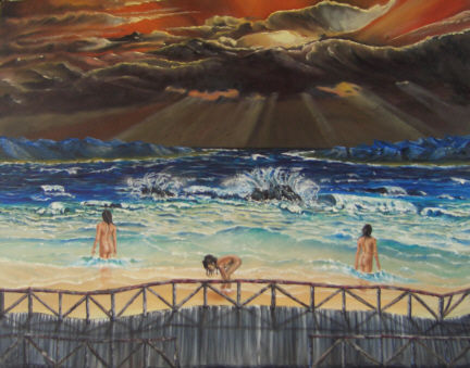 bañistas