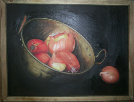 Cazo y cebollas
