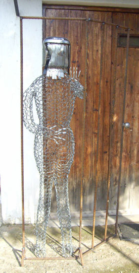 prohibido el paso Iron Figurative