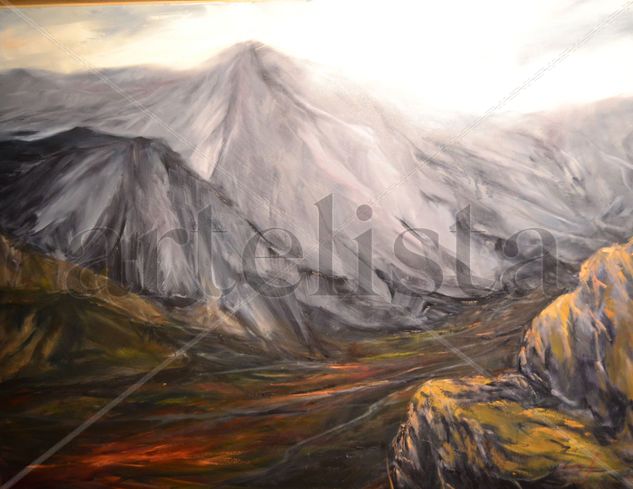 AMBOTO DESDE KURUTZETA Oil Canvas Landscaping