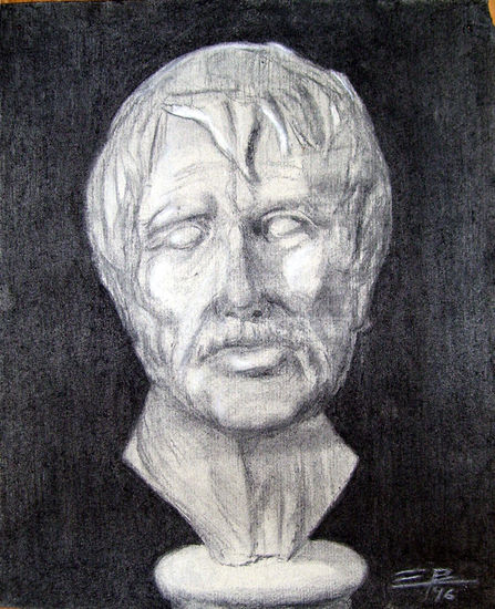 Busto de Seneca Charcoal