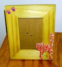 Porta retrato gato