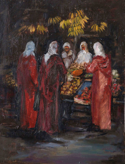 Comprando frutas