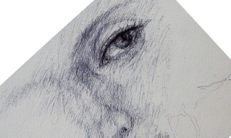 alpha  ball-point  pen素描