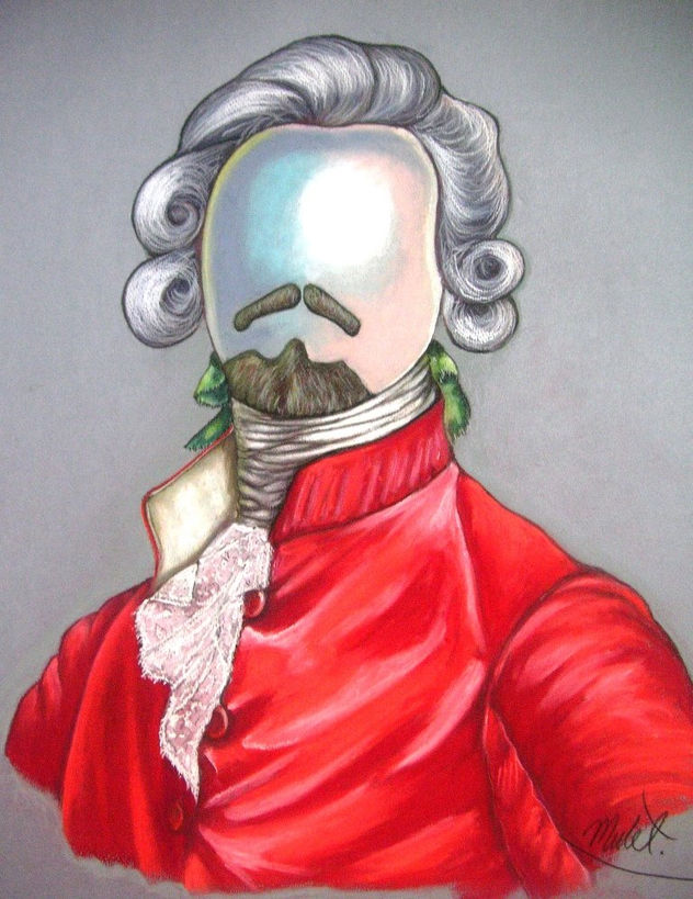 "Self -portrait with Wig"