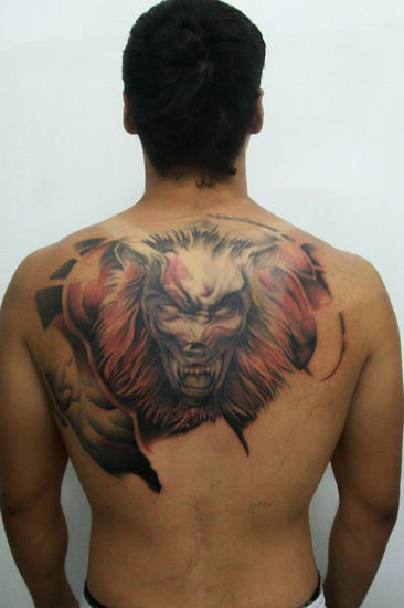 licantropo Lima Peru tattoo Alainhead 