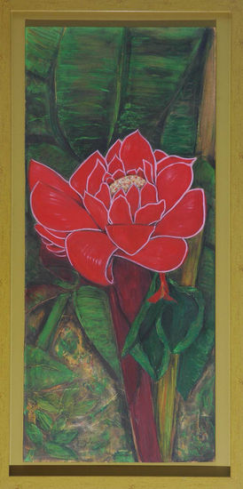 BASTÓN DEL EMPERADOR Acrylic Panel Floral Painting