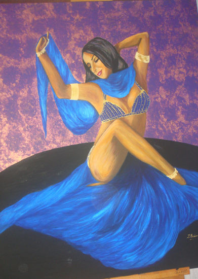 Odalisca Acrylic Canvas Figure Painting