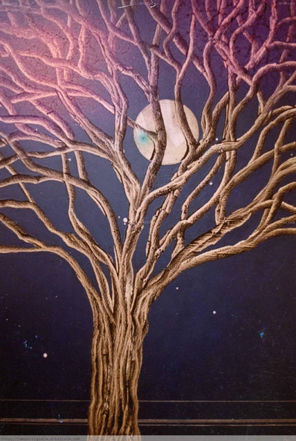 La luna y el árbol