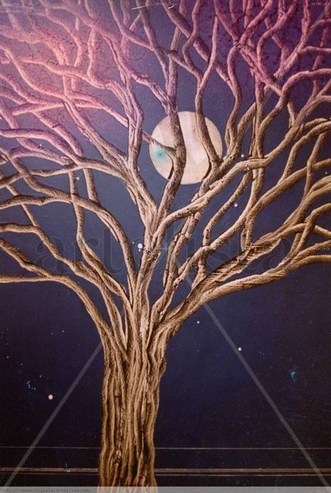La luna y el árbol