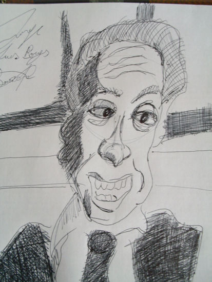 Dibujo fin de Enero: Borges 