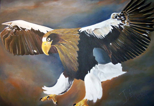 Aguila Volando Acrylic Canvas Animals