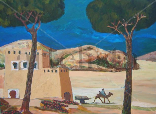 Peregrino de Eva Oil Canvas Landscaping