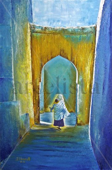 En la kasbah Oil Canvas Landscaping