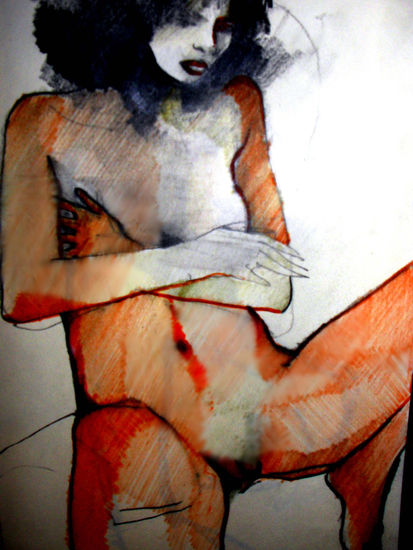 C UE R P O Pencil (coloured) Paper Nude Paintings