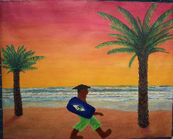 PASEO POR LA PLAYA Oil Canvas