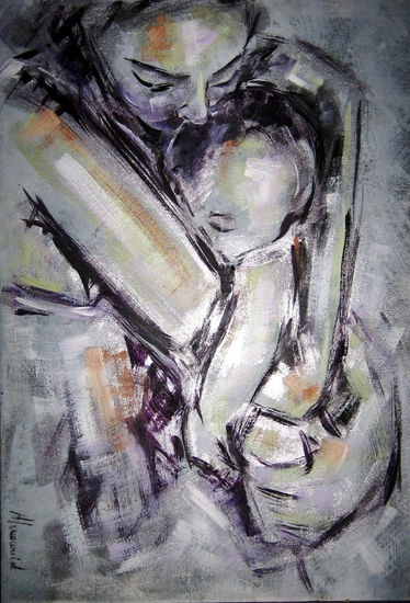 INSTINTO PROTECTOR Oil Others Figure Painting