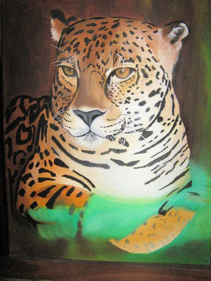 JAGUAR Oil Canvas Landscaping