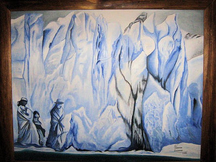 Nativos en el glaciar