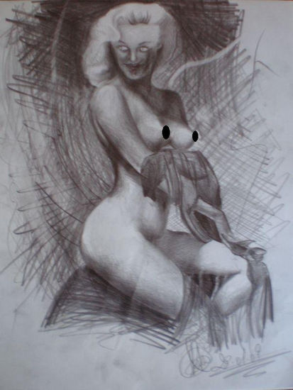 dark pin up Pencil