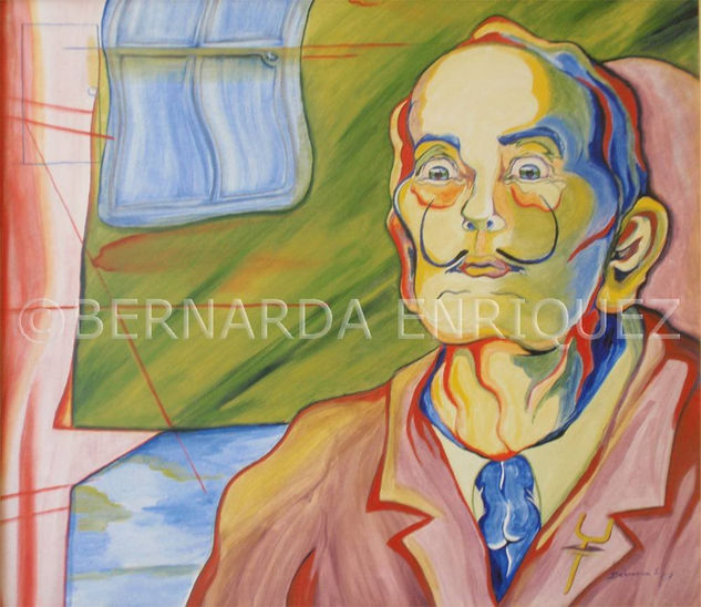 LA CARA DEL SURREALISMO (BERNARDA ENRIQUEZ) Óleo Lienzo Retrato