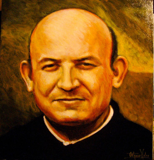 Monseñor Enrique Angelelli Acrílico Lienzo Retrato