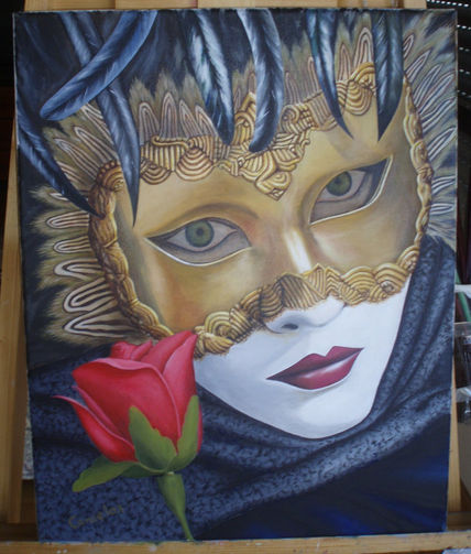 Detrás de una rosa