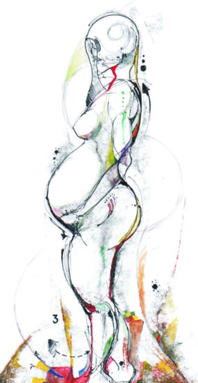 Silueta Watercolour Paper Nude Paintings